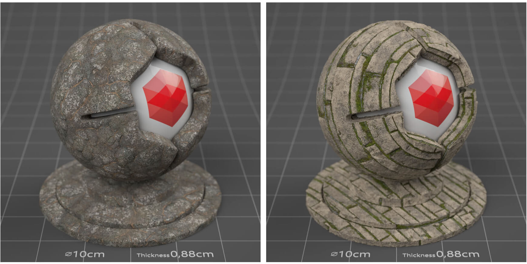 Free Cinema 4D Redshift Material Pack Stones Sampler 2 The Pixel Lab