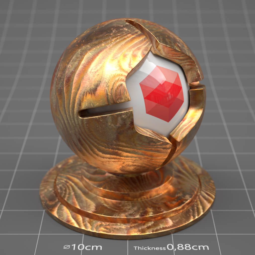 Cinema 4D Redshift Material Texture RS Metal Iridescent 03 4K The