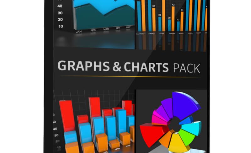 Graphs and Charts Pack 3D Model Pack