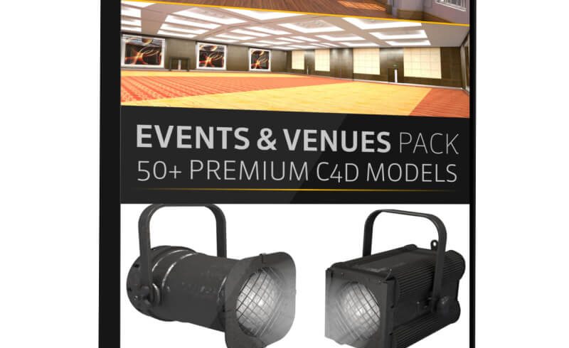 Events and Venues Pack Cinema 4D Models