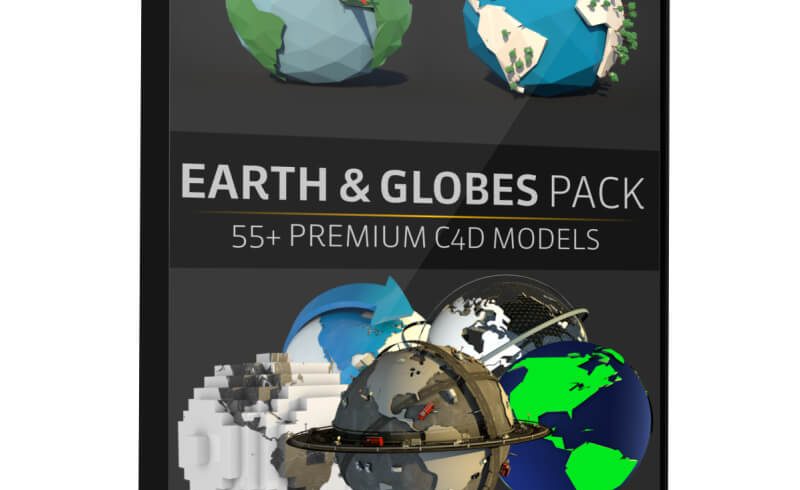 Earth and Globe Pack 3D Cinema 4D