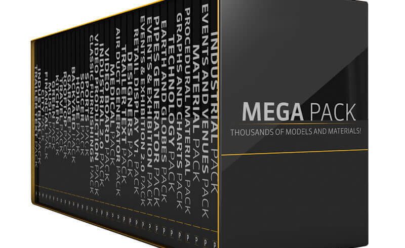 Mega Pack Cinema 4D 3D Model Packs