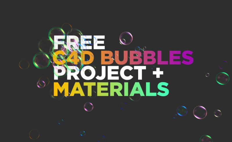 Free Cinema 4D Bubbles Project Materials