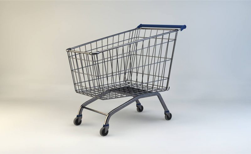 Free Cinema 4D 3D Model Shopping Cart Trolley