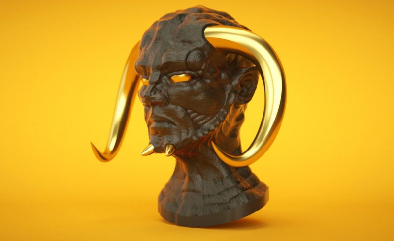 Free Cinema 4D 3D Model Underworld Bust Sculpt