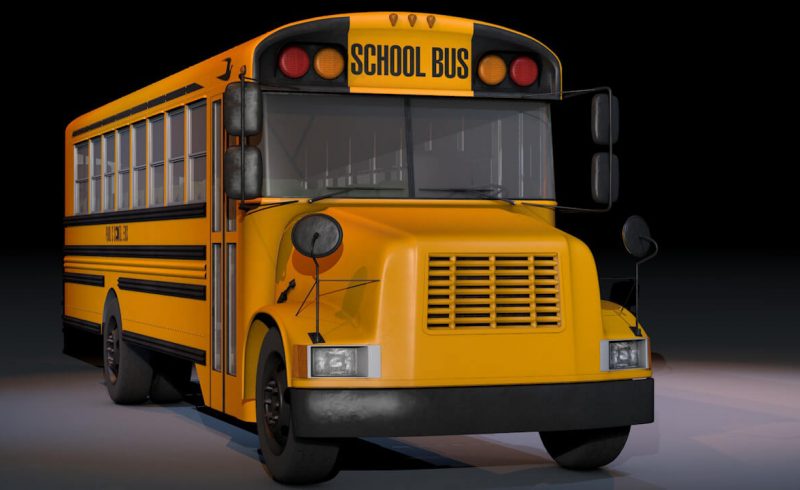 Free C4D Maxon 3D School Bus Model