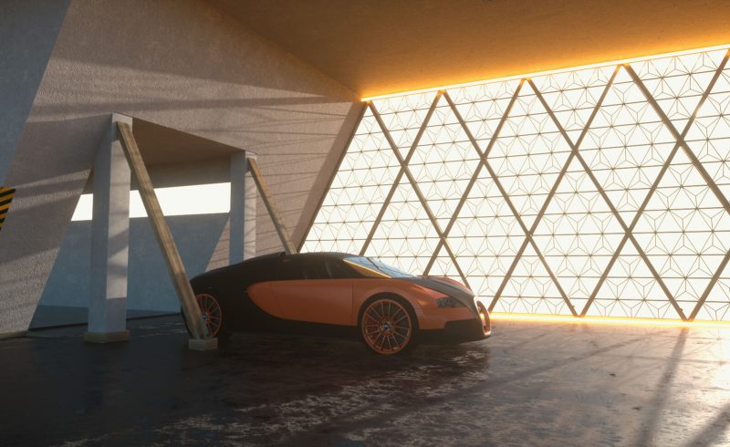 Free Cinema 4D 3D Model Car Studio Scene