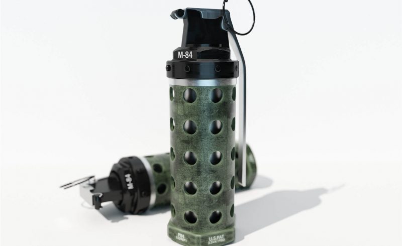 Free Cinema 4D 3D Model Stun Grenade