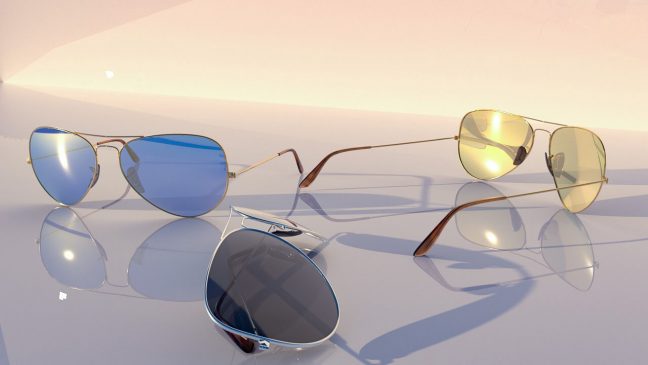 Free Cinema 4D 3D Model: Aviator Sunglasses - The Pixel Lab