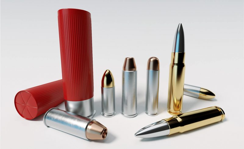 Free Cinema 4D 3D Model Gun Bullets and Shotgun Shells