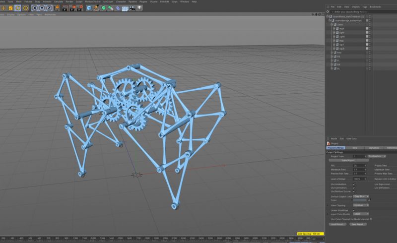 Free Cinema 4D 3D Model Strandbeest