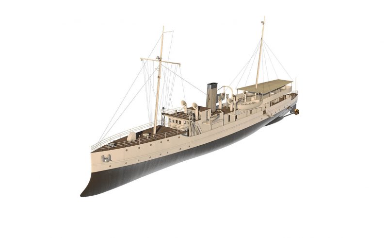 Free Cinema 4D 3D Model SS Queen of Nassau Ship Boat