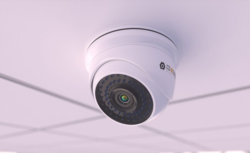 Free Cinema 4D 3D Model Security Camera Dome