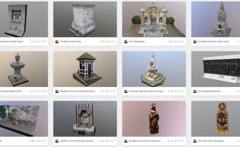 Free Cinema 4D 3D Model Photogrammetry Scan Historic