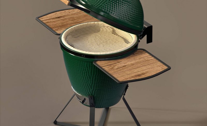 Free Cinema 4D 3D Model BBQ Grill Green Egg