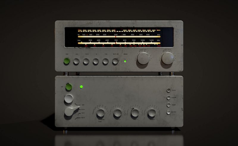 Free Cinema 4D 3D Model Retro Radio