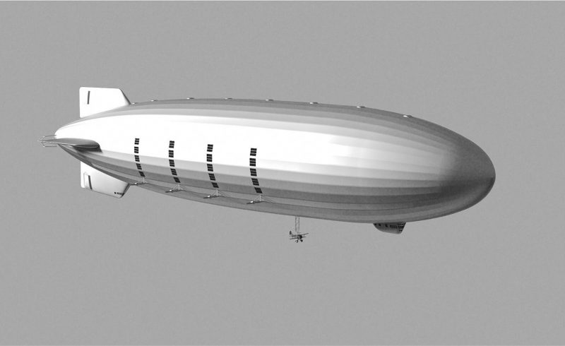 Free Cinema 4D 3D Model USS Macon Airship