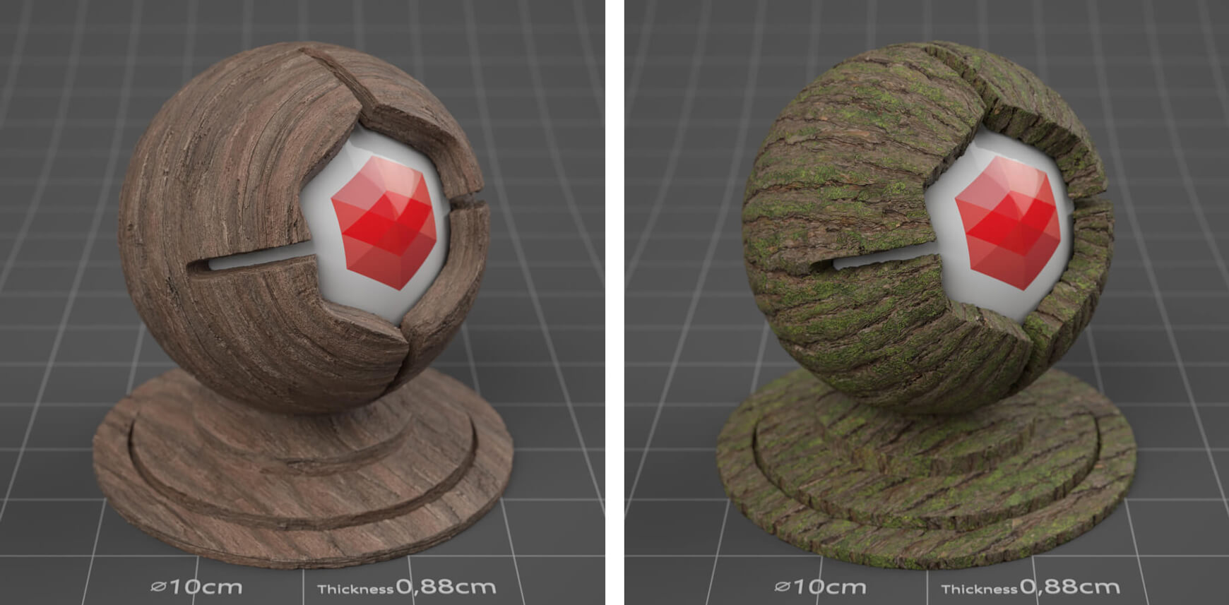 Redshift Cinema 4D Mutating Material Texture Pack Wood Free