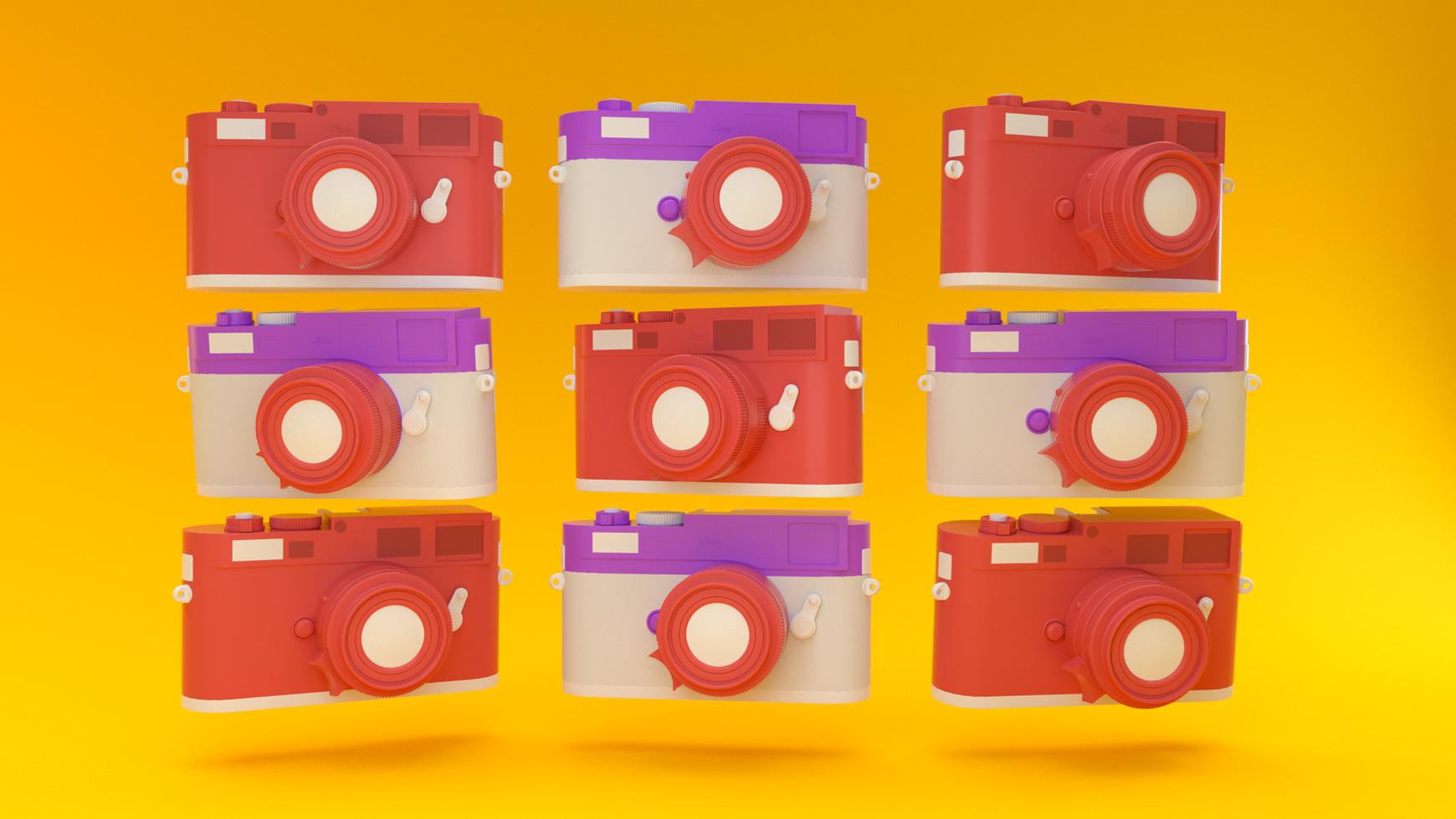 Free Cinema 4D 3D Model Leica M9 Camera