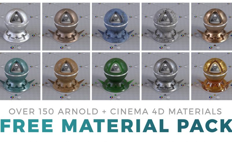 Free Arnold Material Pack for Cinema 4D Textures