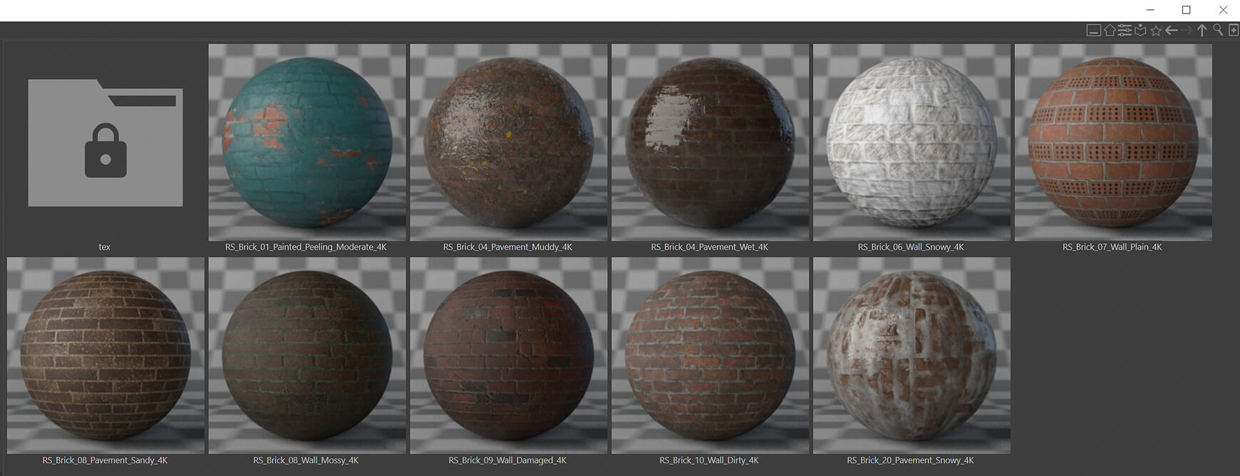 Cinema 4D Redshift RS C4D Material Pack Brick Free Sampler