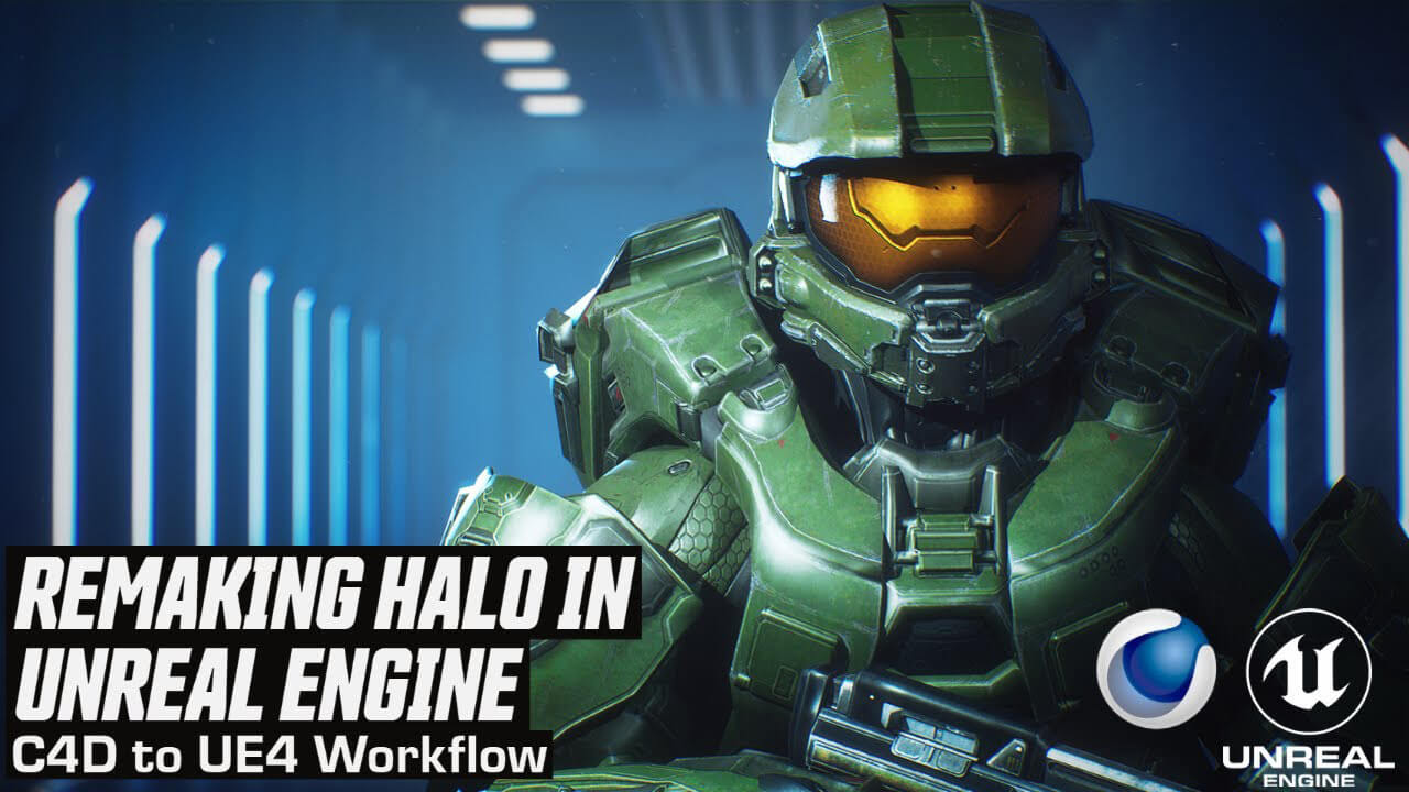 Remaking Halo in Unreal Engine C4D to UE5 Workflow Tutorial