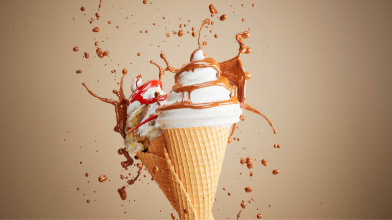 3d Water Splash Simulation Ice Cream animated asset