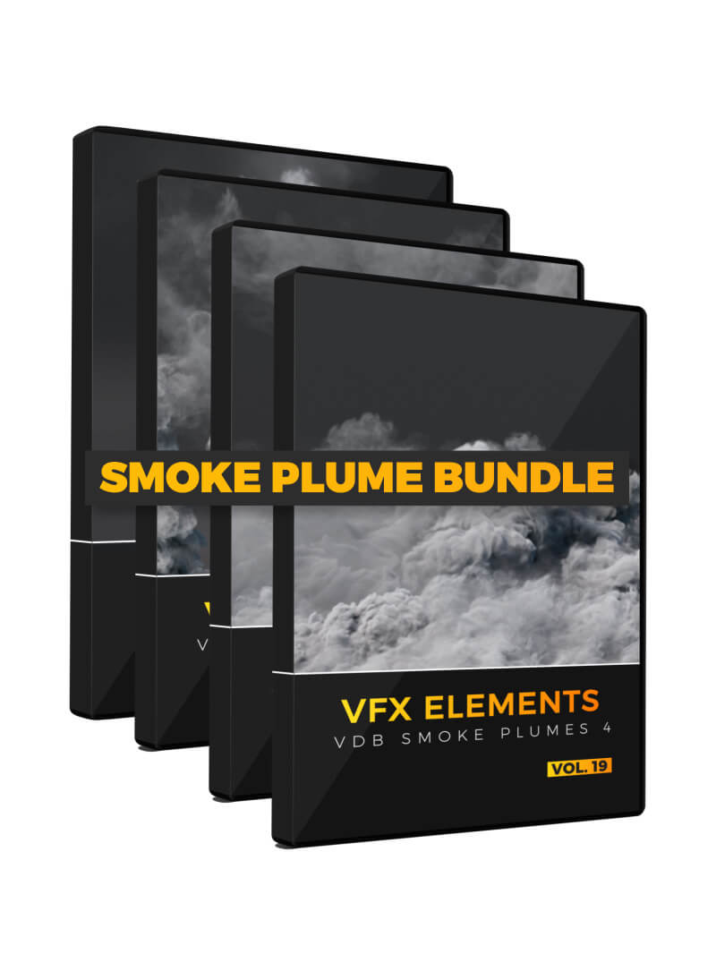 Smoke Plume VDB Bundle 3D VFX Assets