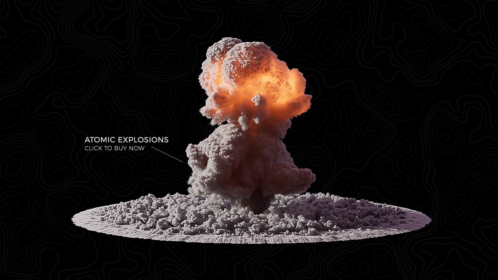 VDB Atomic Explosion 3D Volume Asset VFX