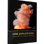 VDB small scale Explosions Volumes 3D Animations