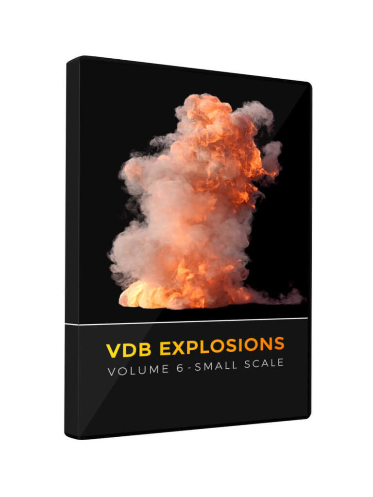 VDB small scale Explosions Volumes 3D Animations