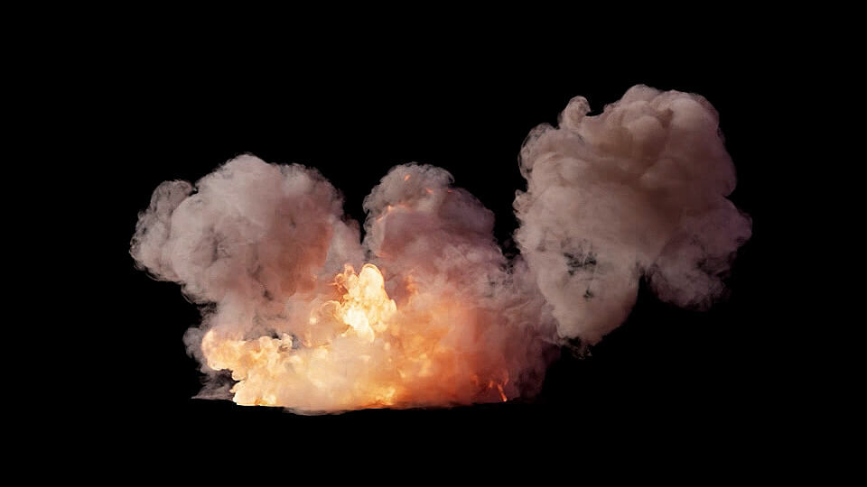 VDB Explosions 6 Small Scale Volumes VFX