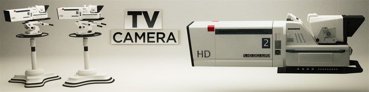 Free 3D Model Video Camera Broadcast TV Live