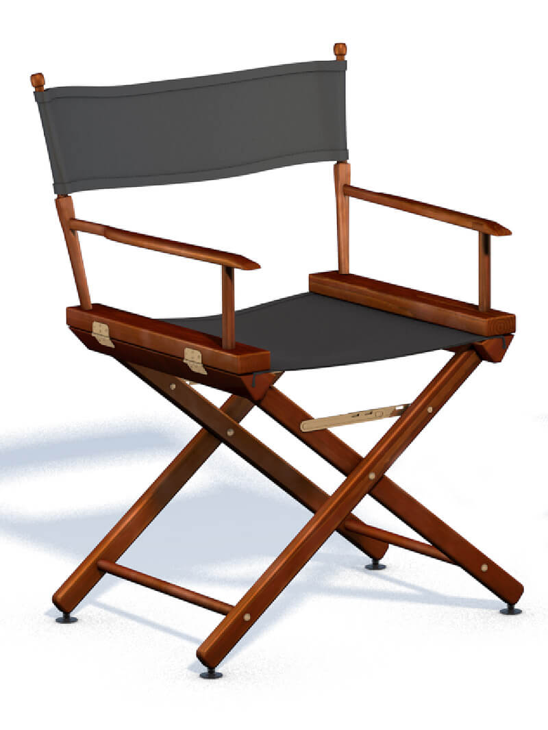 Free Cinema 4D 3D Model Director Chair Folding