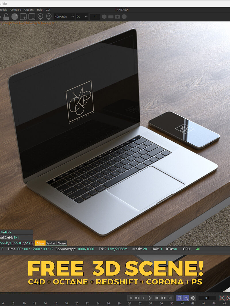 Mockup Pack 3D Free Studio Environment