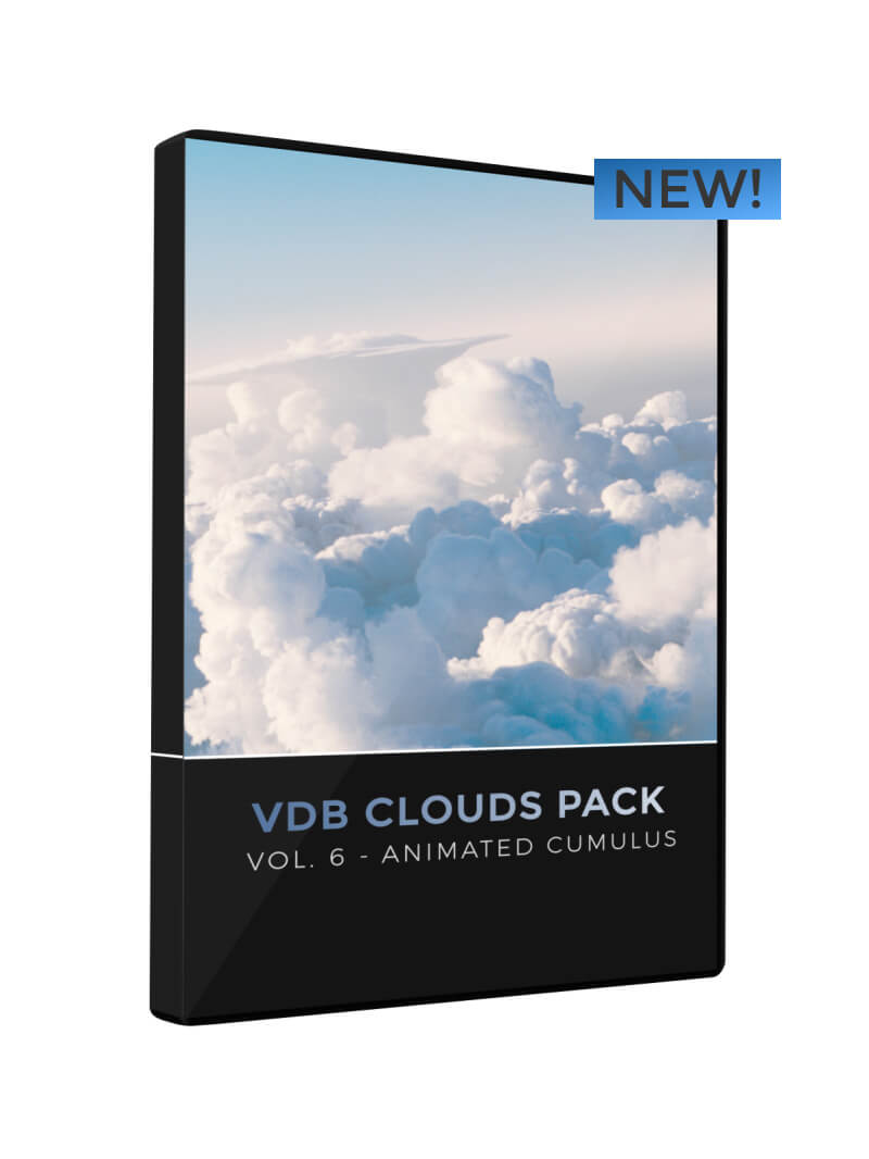 VDB Clouds Pack 6 Animated Cumulus 3D VFX Assets