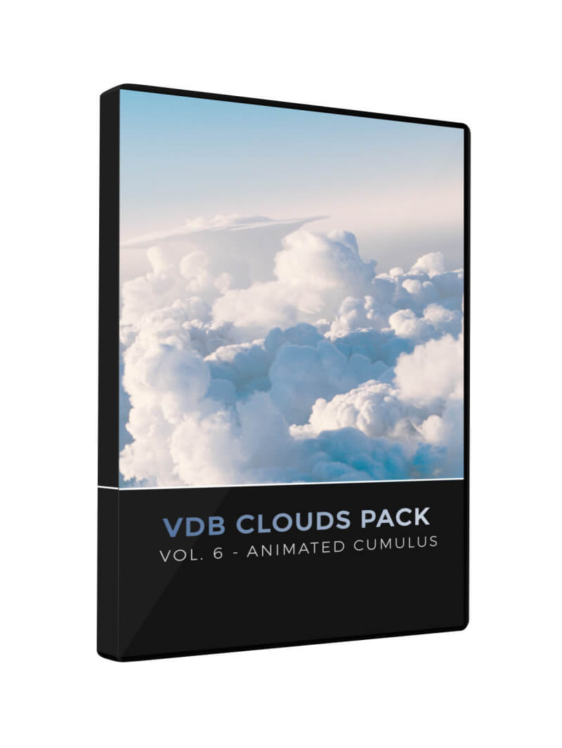 VDB Clouds Pack 6 Animated Cumulus 3D VFX Assets