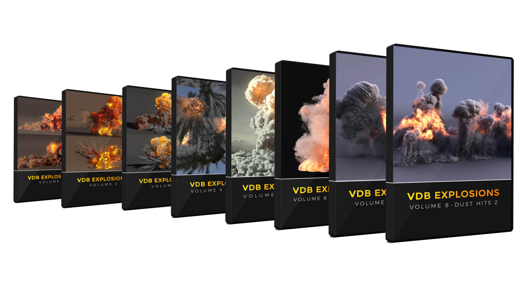 VDB Explosion Bundle 3D VFX Asset Animated