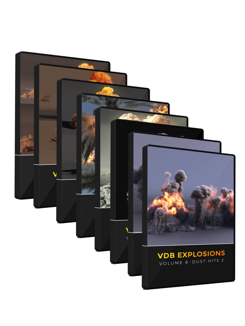 VDB Explosion Bundle 3D VFX Asset Animated