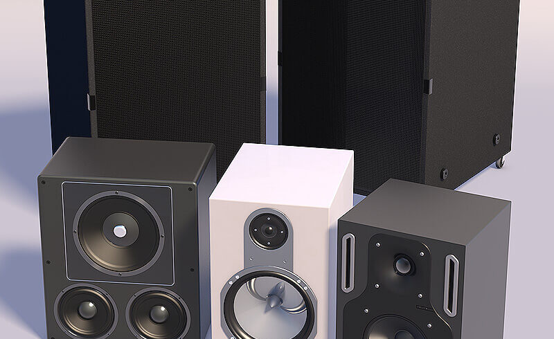 Free 3D Model Pack Audio Speaker