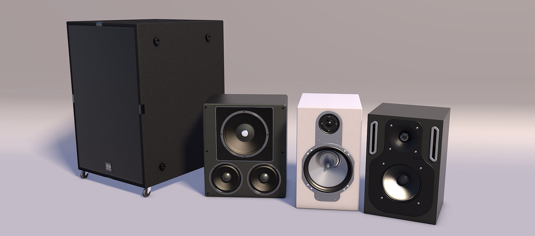 Free 3D Model Pack Audio Speaker