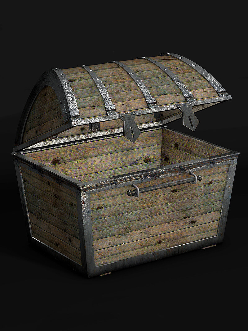 Free 3D Model Pirates Treasure Chest