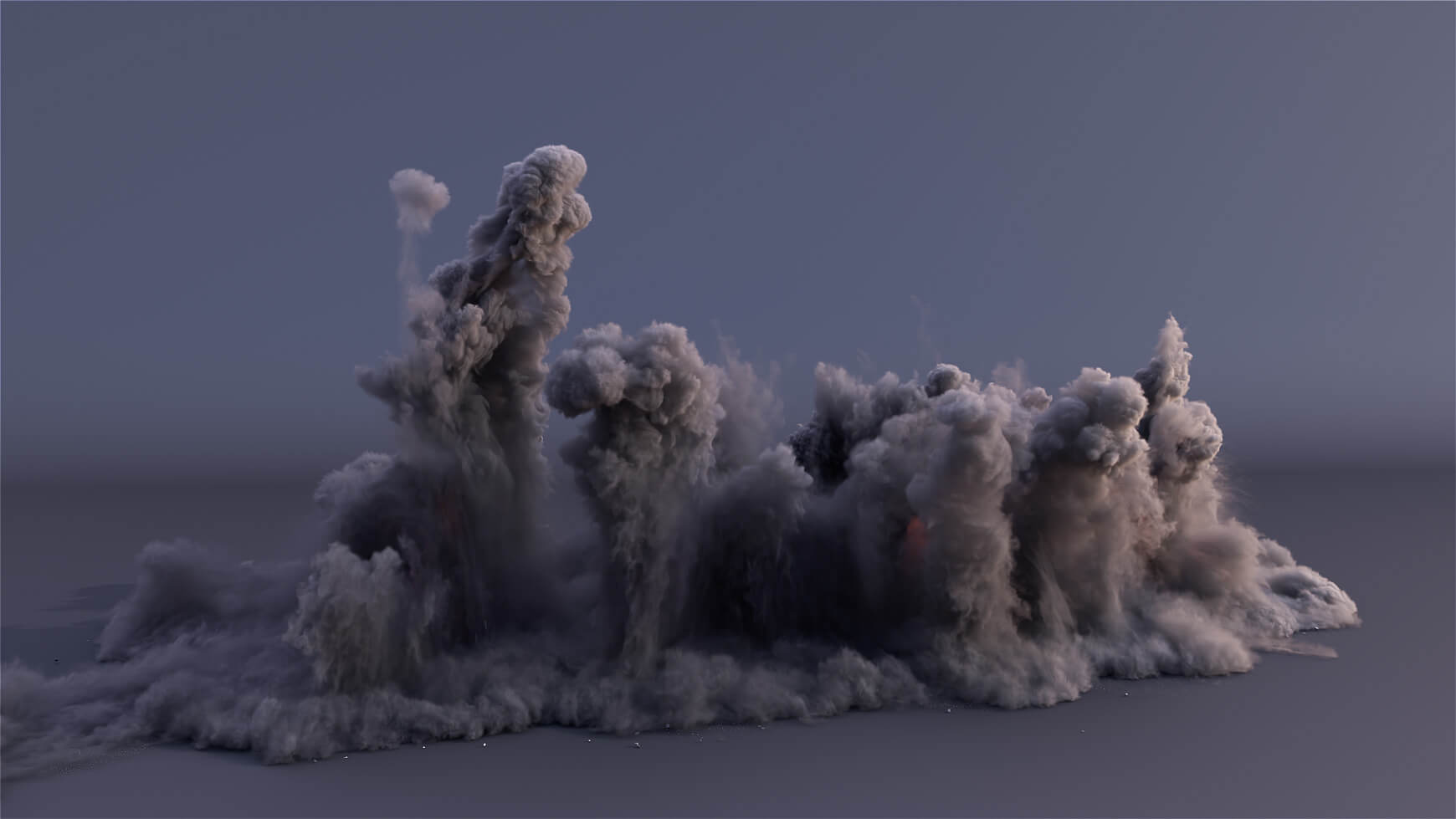 VDB Dust Hit Explosion 3D VFX Asset Animated