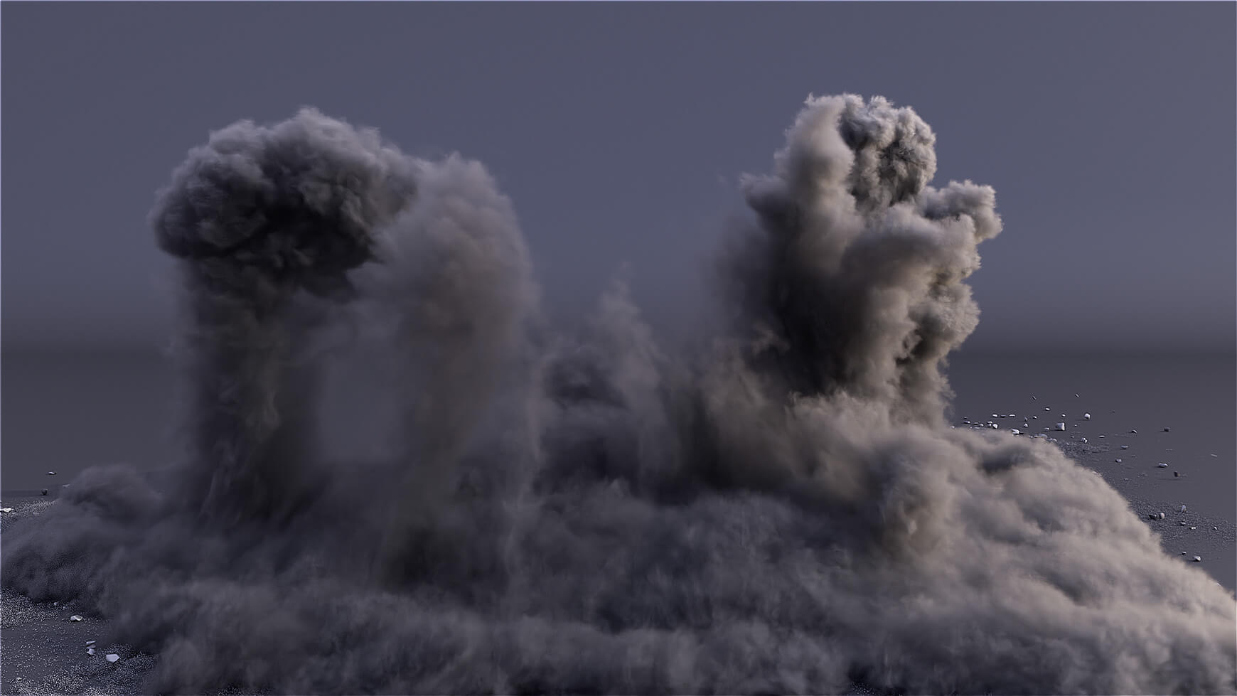 VDB Dust Hit Explosion 3D VFX Asset Animated