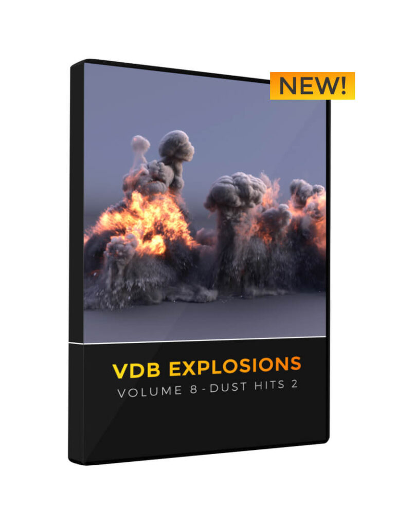 VDB Dust Hit Explosion 3D VFX Asset Animated