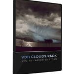 VDB Storm Clouds Volumes 3D Animation