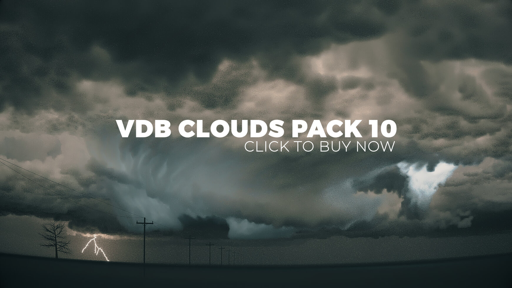 VDB Storm Clouds Volumes 3D Animation