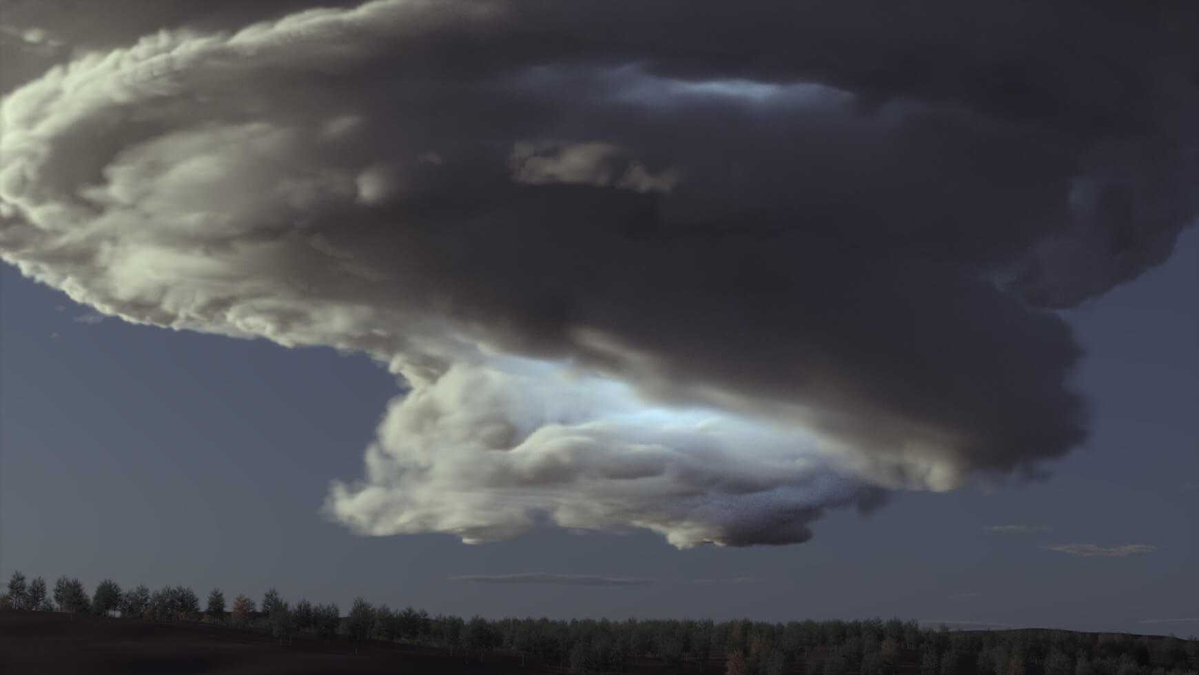 VDB Storm Clouds Volumes 3D Animation