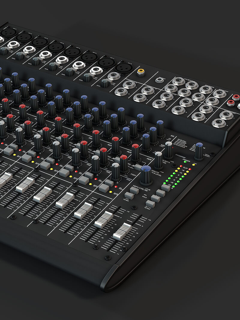 Free 3D Model Audio Mixer