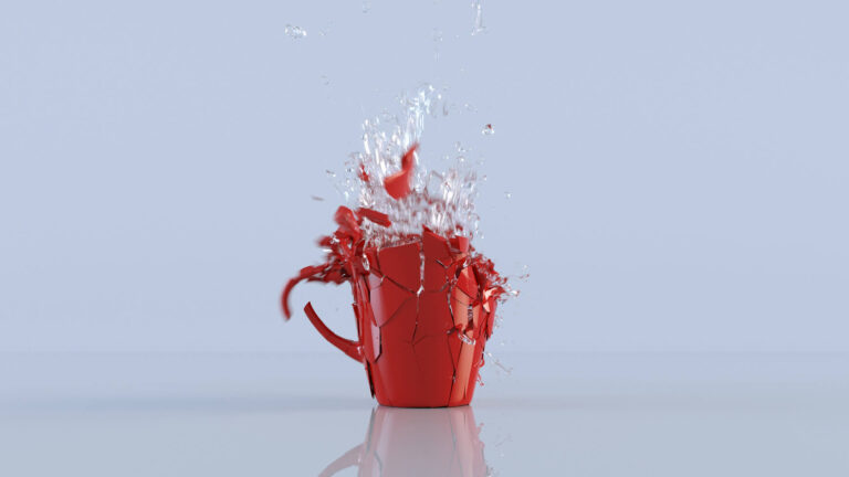 VFX Fluid Effects Glass Shatter Liquid 3D Asset